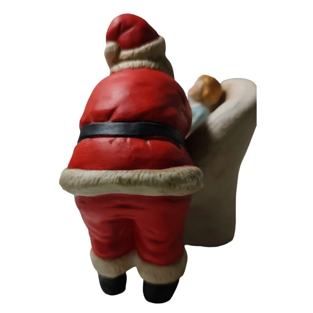 Kurt S Adler Ceramic Santa Claus and Child Musical Figurine‎ Christmas Works See